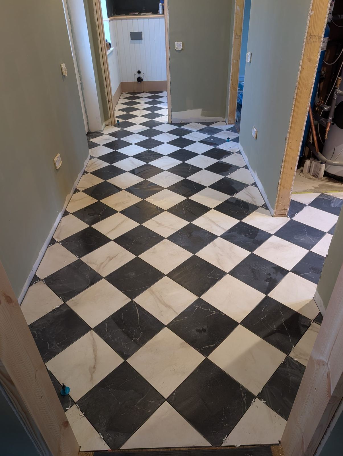 Diamond Pattern Hallway, Bathroom And Kitchen, Auchterarder