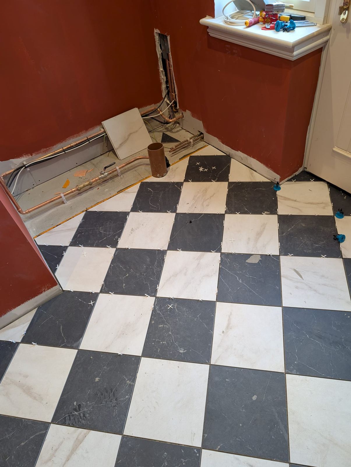 Diamond Pattern Hallway, Bathroom And Kitchen, Auchterarder