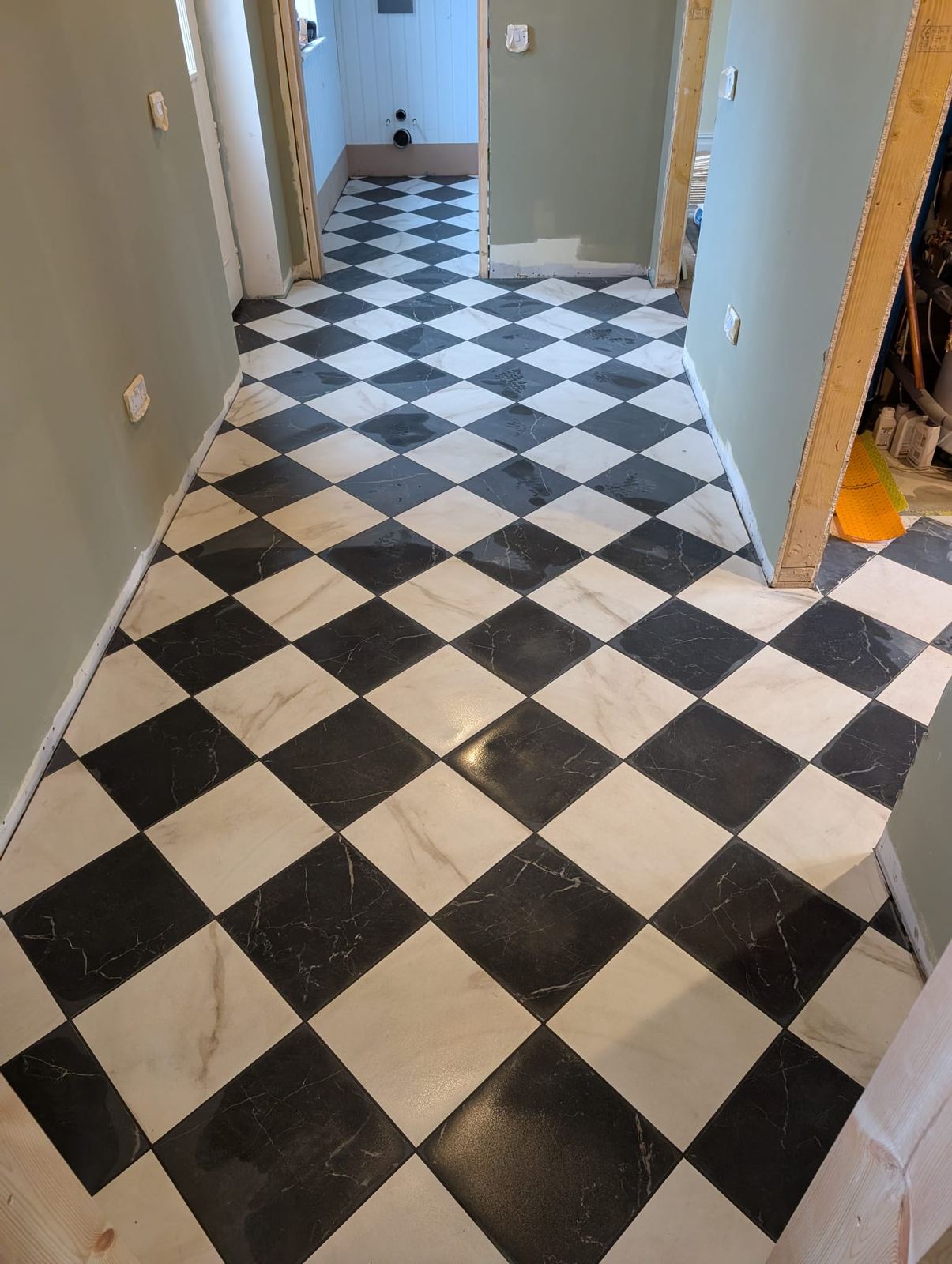 Diamond Pattern Hallway, Bathroom And Kitchen, Auchterarder